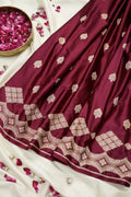 Deep Maroon Zari Banarasi Saree (RLSS-102)