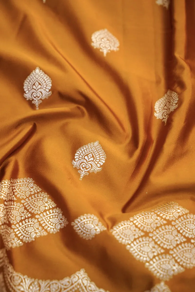 Royal Mustard Gold Banarasi Silk Saree ( RLSS -101 )