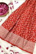 Classic Sindoor Red Banarasi Silk Saree (RLSS-104)