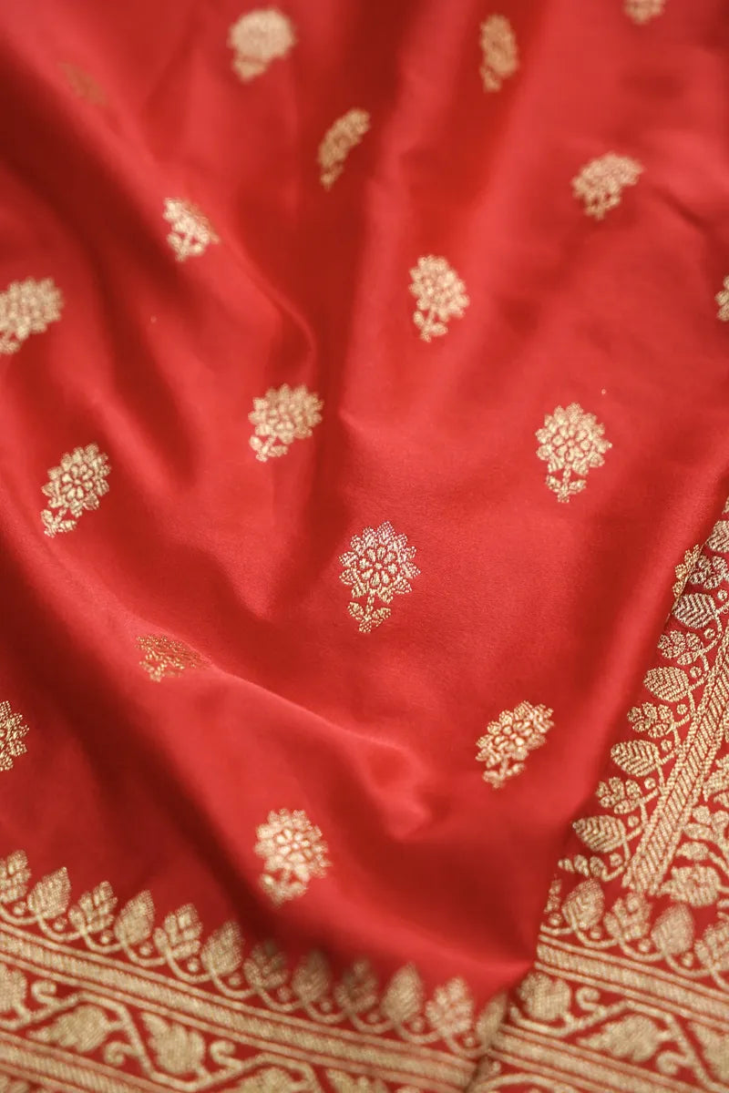 Royal Red Banarasi Silk Saree (RLSS-103)